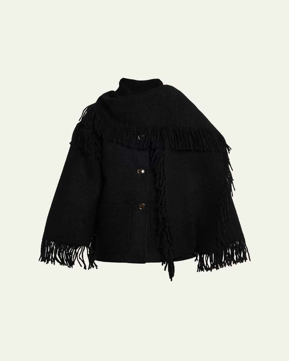 Fringed Scarf Jacket